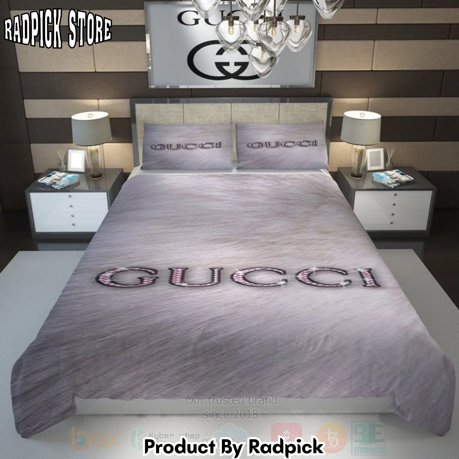 Radpick best gray gucci inspired duvet cover bed sets rp3278329